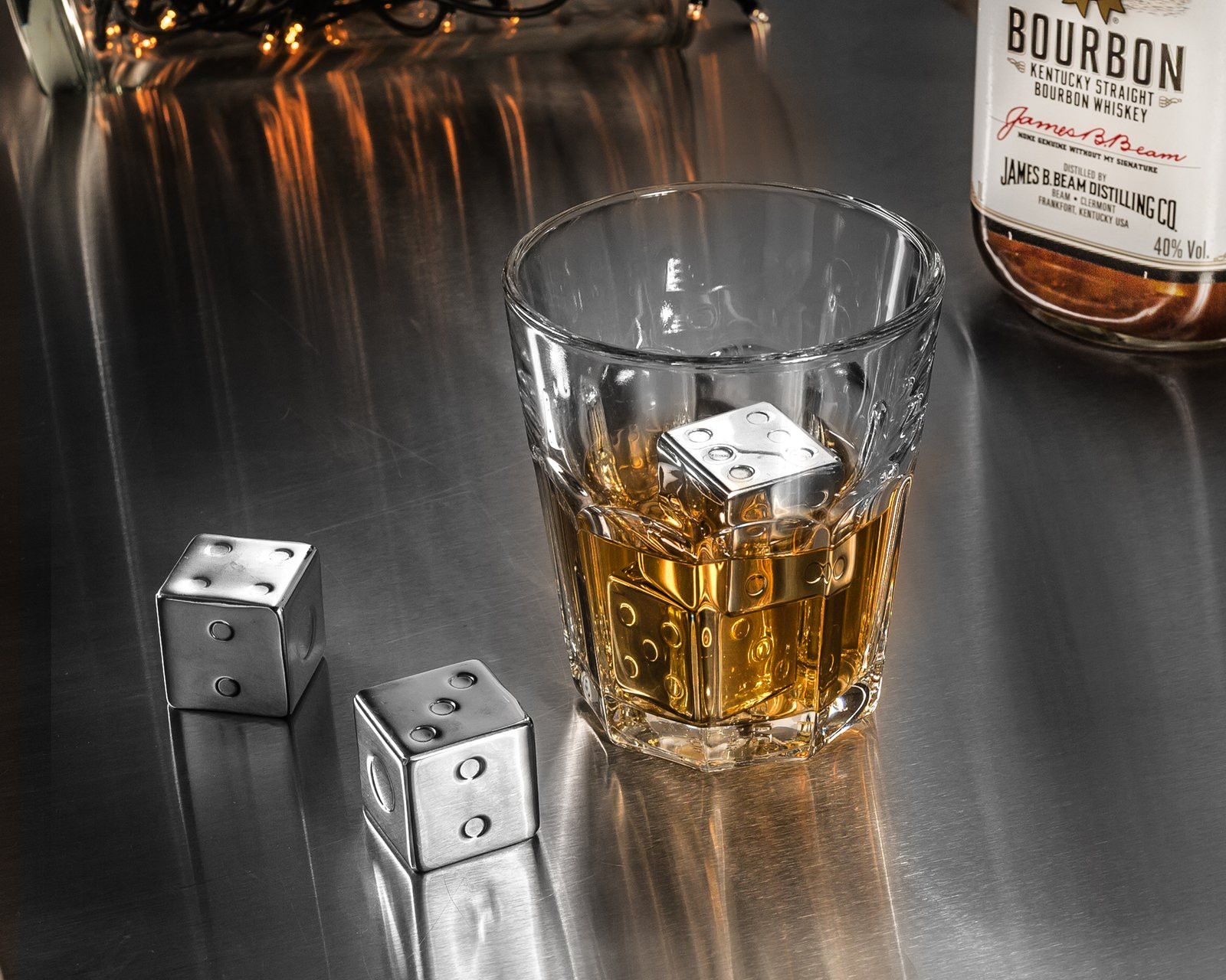 Master Metalen dobbelstenen voor drankjes