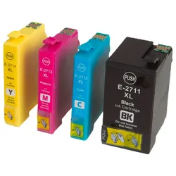 MultiPack EPSON T2711-XXL, T2715-XXL - Tintenpatrone TonerPartner, black + color (schwarz + farbe)