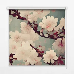 INNENROLLO - Fensterrollo - Rollo - 80x140 cm - Kirschblüte