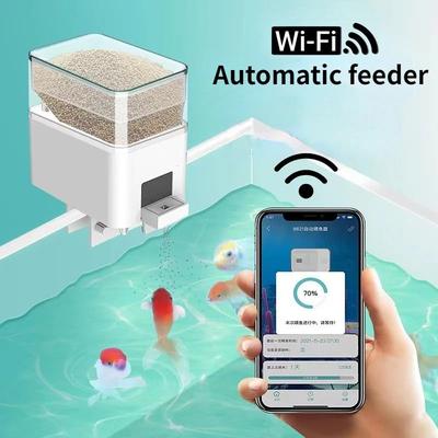 Uplift Essentials Automatic Aquarium Fish Feeder Smart WiFi App Control Voice Remote Fish Tank Feeding Dispenser 100ml