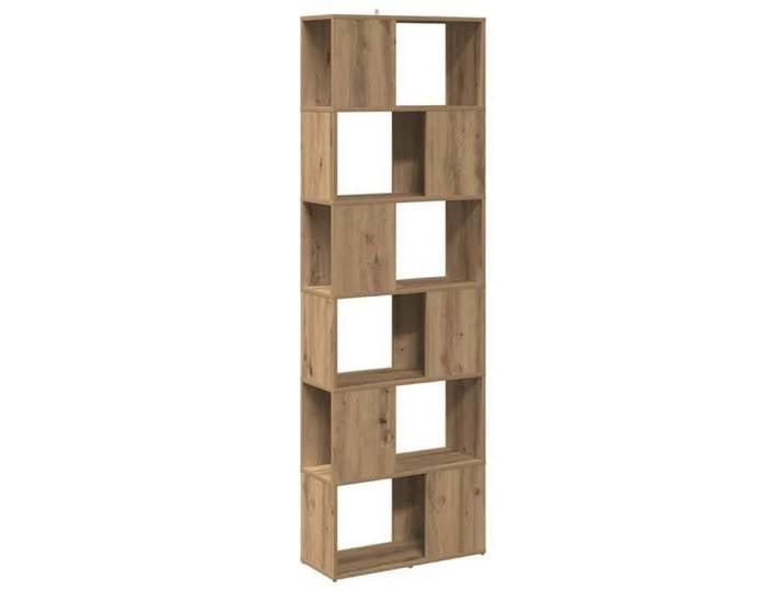 Bibliothèque maison - Bibliothèque/Séparateur de pièce chêne artisanal 60x24x186 cm - 26.25kg _15971