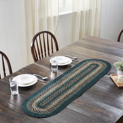 VHC Brands Pine Grove Jute Oval Runner 13x48