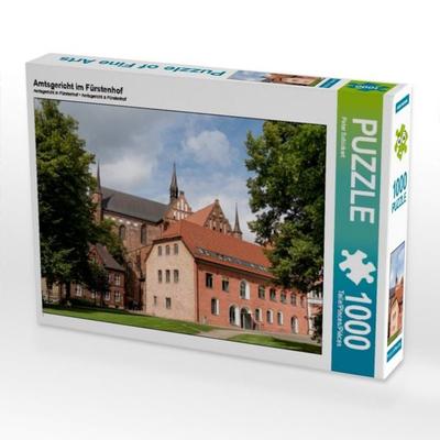 CALVENDO Puzzle Amtsgericht im Fürstenhof 1000 Teile Puzzle quer | 1000 Teile Lege-Größe 64 × 48 cm Foto-Puzzle für glückliche Stunden