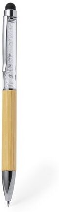 Stylet Pointeur Personnalisé Bille Loev bambou blanc