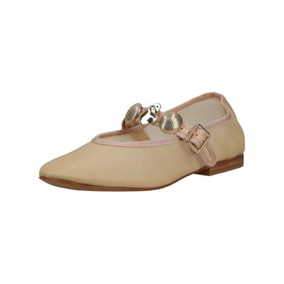 Riemchenballerina DOLCE VITA "Dolce Vita Ballerinas Textil", Damen, Gr. 41, beige (vanille), Textil, Schuhe Riemchenballerina