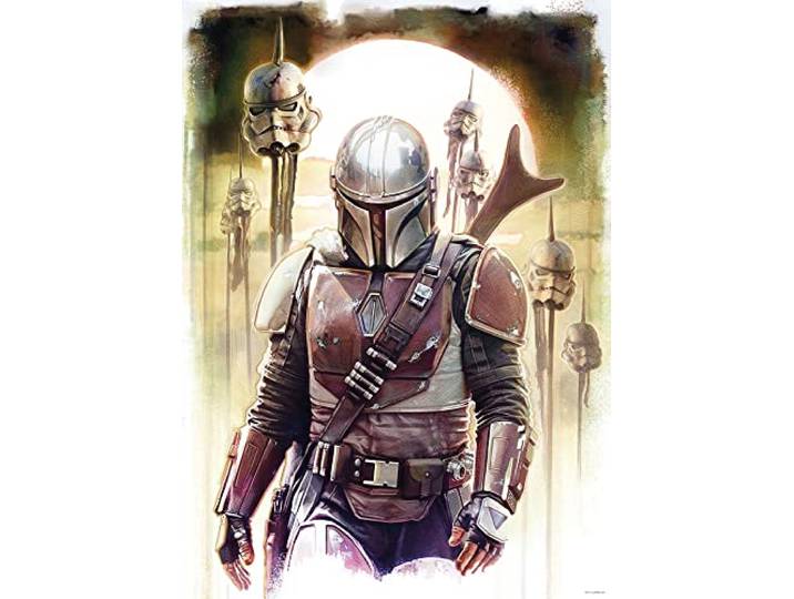Komar Mandalorian Impaler - Größe: 50 x 70 cm, Wandbild, Poster, Kunstdruck (ohne Rahmen), Star Wars
