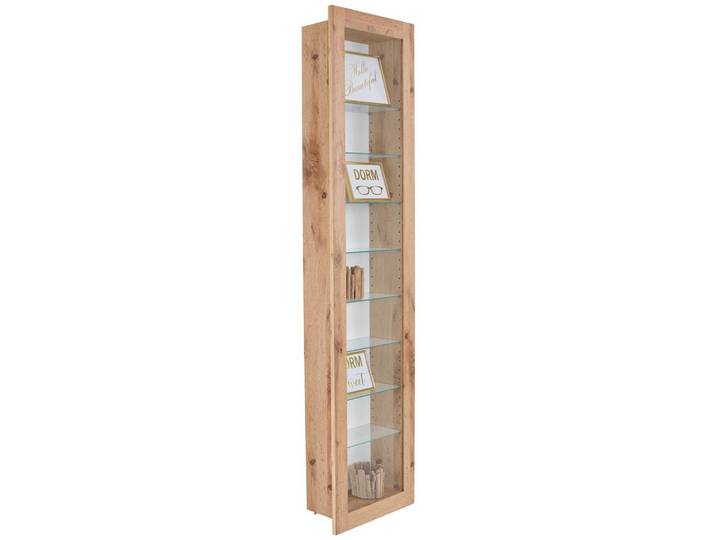 Hängevitrine Boni B:42cm Wotan Eiche Dekor/ Weiß