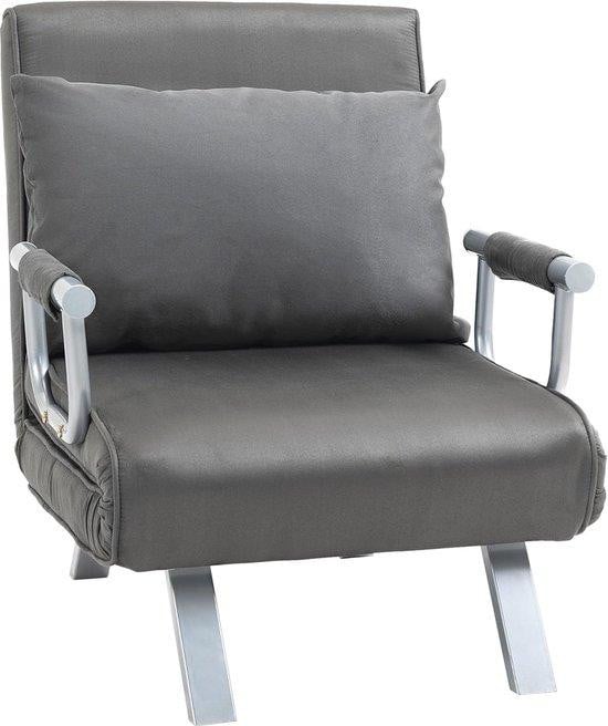 Moderne 3-in-1 slaapbank met chaise longue en uitschuifbed, zwart kunstleer met metalen frame