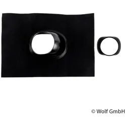 Wolf Universelle Dachpfanne schwarz für CWL-400 25 bis 45 Grad
