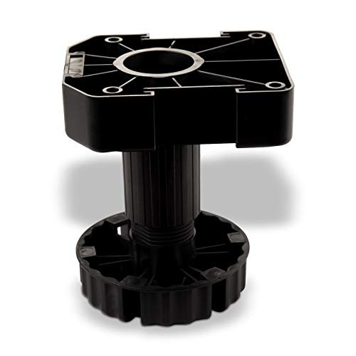SOTECH Set van 4 meubelpoten zwart, Hoogte: 11 cm (5 sets)