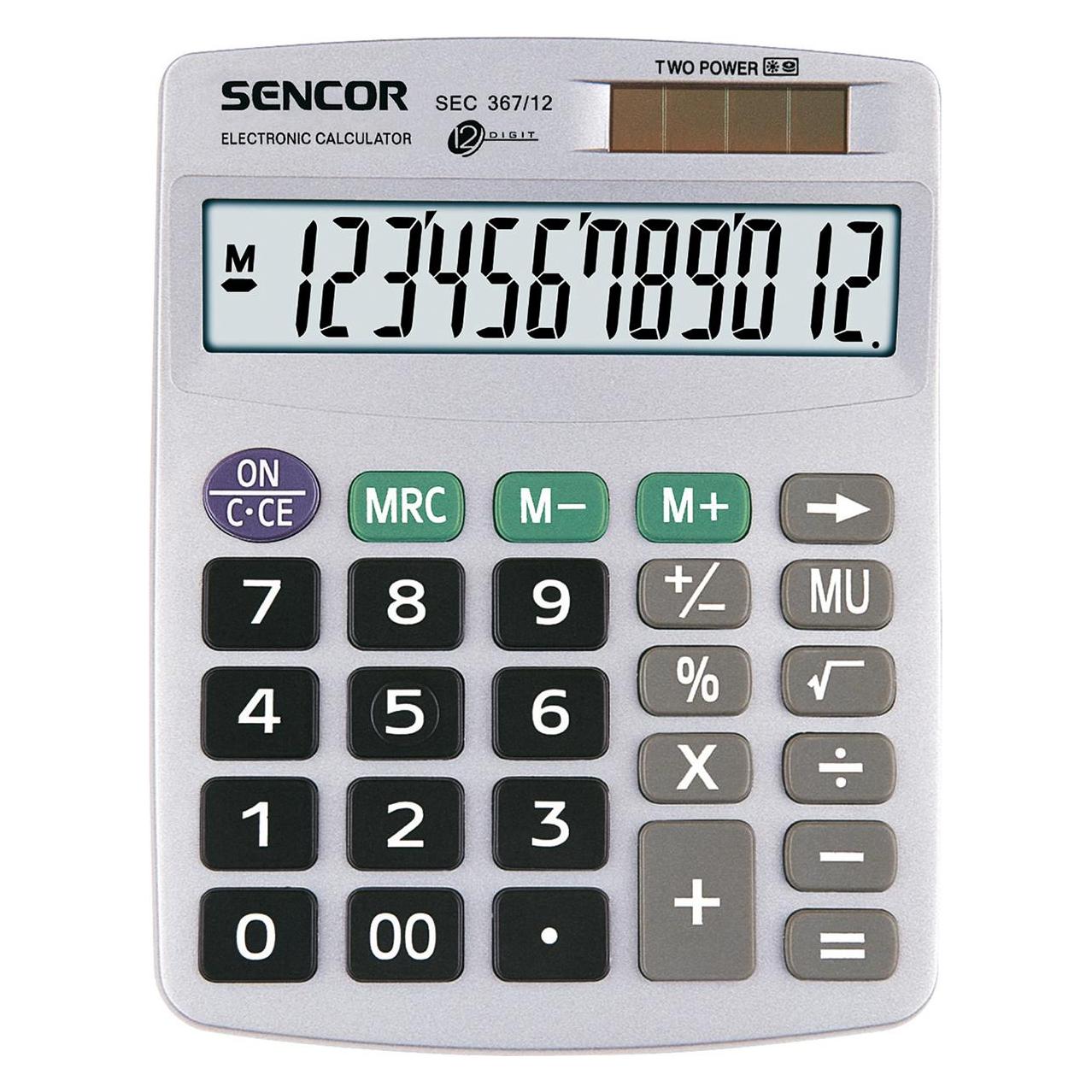 Sencor SEC 367/12 - skrivebords-regnem (Batteriebetrieb, Solarenergie) (SEC 367/12)