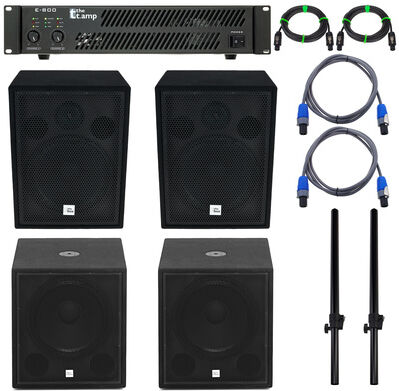 the box PA 18 ECO MKII Amp Bundle Noir