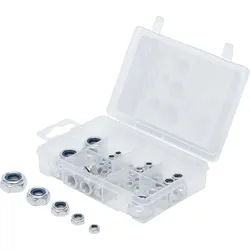 BGS DIY 88144 Sortiment Muttern selbstsichernd M4 - M12 53 teilig