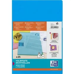 Oxford Sichthülle Premium A4 PVC-Folie 0,15mm VE=25 Stück blau