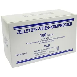 Zellstoff Vlies Kompressen unsteril 8x10 100 St