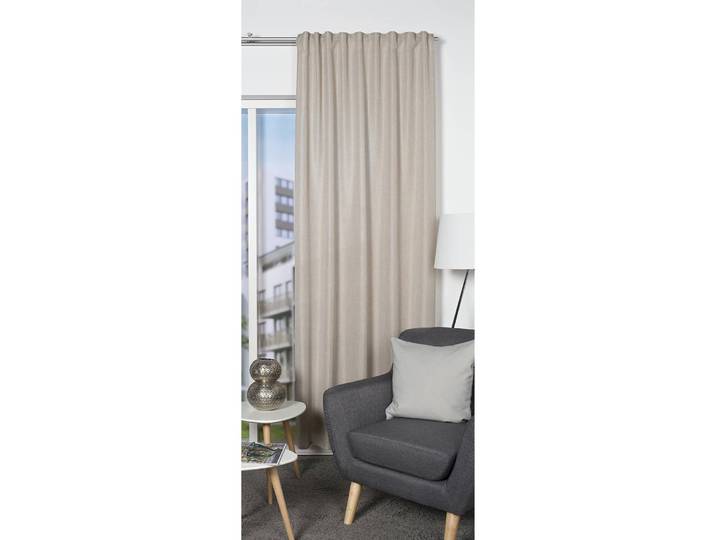Rideau Oxford 135 x 145cm Beige/Beige