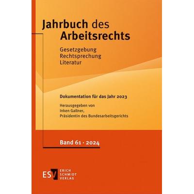 Jahrbuch des Arbeitsrechts. Gesetzgebung - Rechtsprechung - Literatur.... / Jahrbuch des Arbeitsrechts, Gebundene Ausgabe von , Erich Schmidt Verlag,