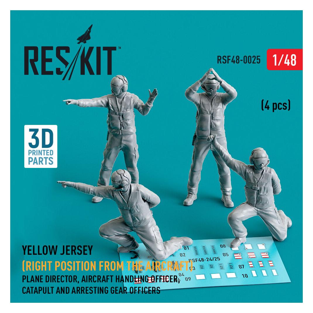 ResKit Yellow jersey (Modern) (Right position from the aircraft) Plane Director, Aircraft Handling Officer (RSF48-0025)