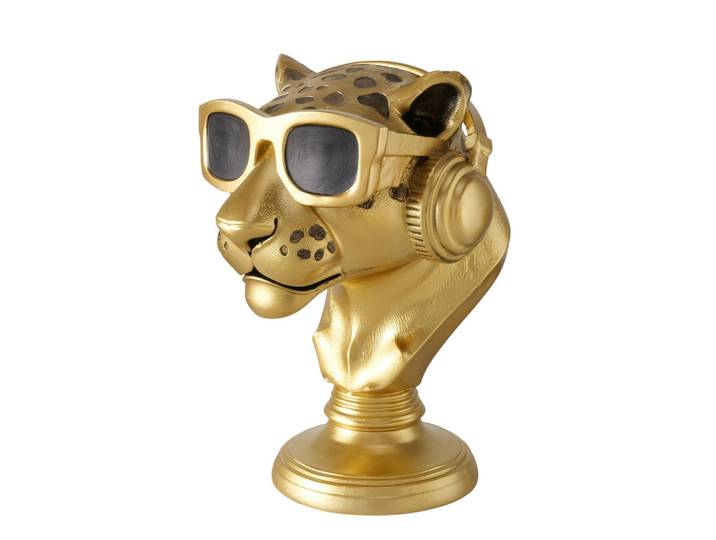 Ambia Home Skulptur, Goldfarben, Kunststoff, 23x30x20 cm, Dekoration, Dekofiguren & Skulpturen, Skulpturen