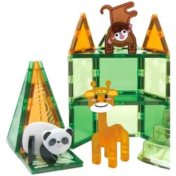 VR Shinecon Magnetischer Bausatz, 50 teiliges Set - Jungle Grün