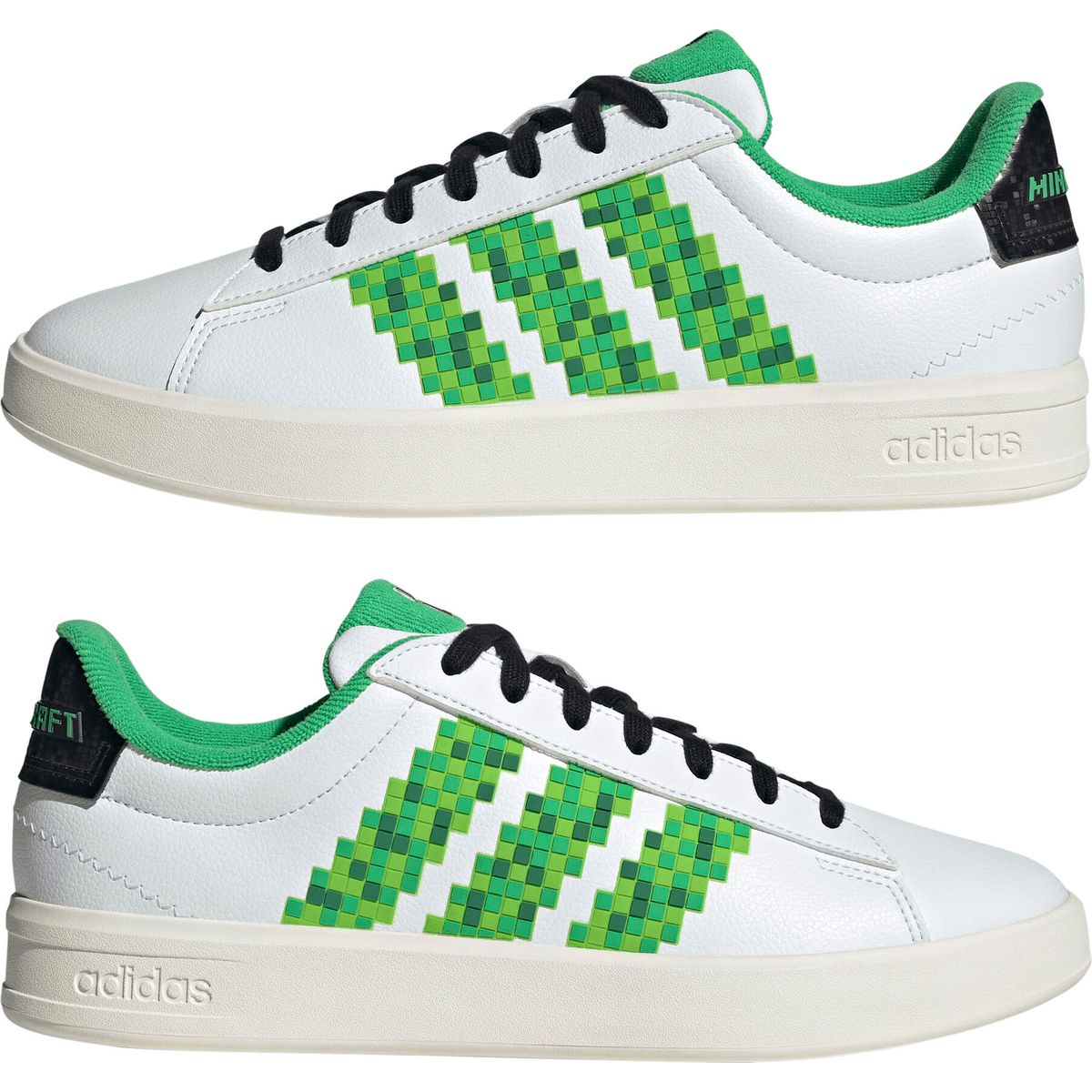 adidas Minecraft Grand Court 3.0 Shoes Men ftwr white/core black/core white (01F7) 4 KI9214-01F7-540