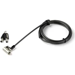 StarTech Laptopschloss mit Schlüssel und Kabel - Für K-Slot, Nano, Wedge Slot, Notebook Security, Schwarz