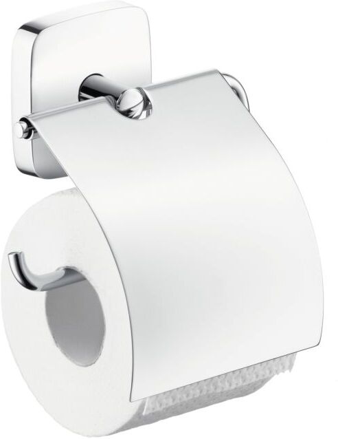 Hansgrohe Papierrollenhalter PuraVida 41508000 pure chrome, mit Deckel