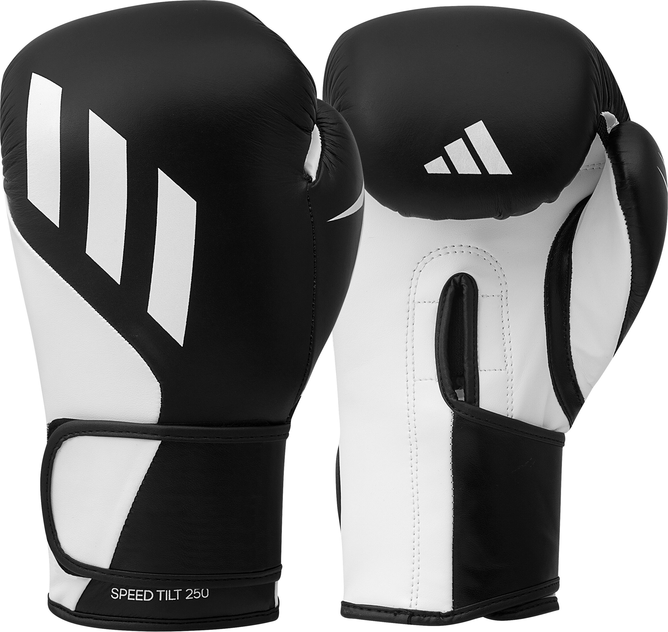Boxhandschuhe ADIDAS PERFORMANCE "Adidas Speed Tilt 250" Gr. 10, schwarz (schwarz, weiß), Boxhandschuhe, Herren, 10 10, Kunstleder, Leder, Boxhandschuhe schwarz, weiß 10 10