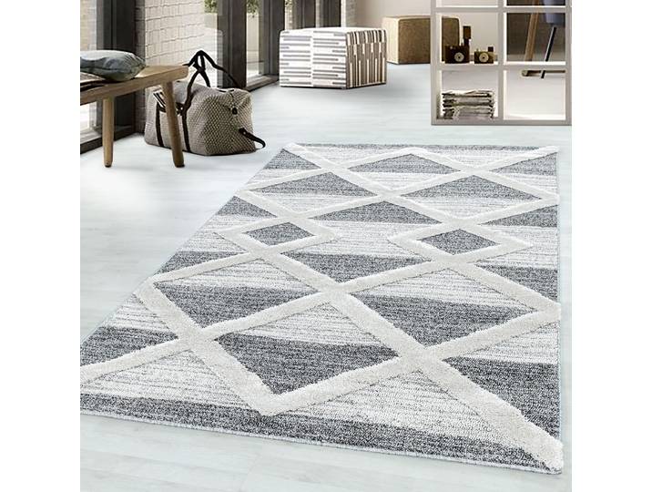 Hochflorteppich Pisa Typ J 280 x 370cm Grau