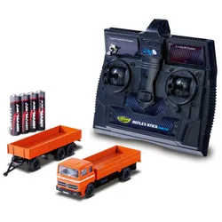 Carson - 1:87 Mercedes-Benz 1620 Pritsche mit Anhänger orange