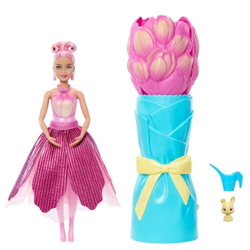 Barbie Petal Pop geurende pop met accessoires Pink Tulip