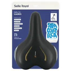 Selle Royal Lookin Moderate Stracciatella Komfortsattel mit Royalgel transparent Unisex