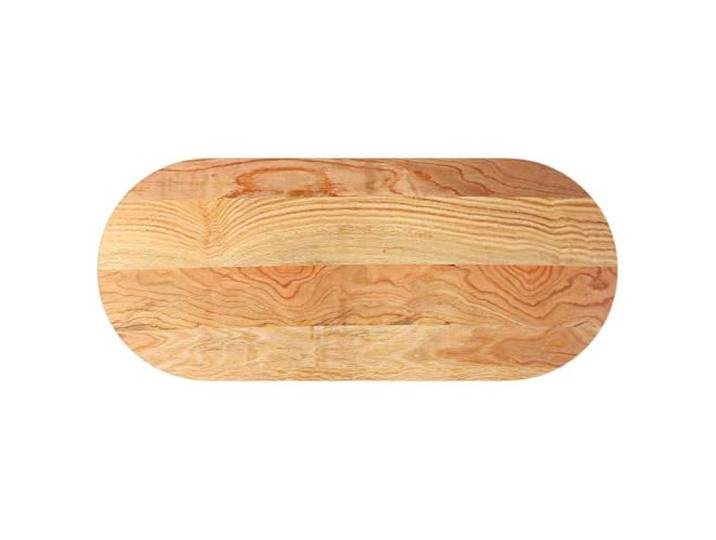 KGFHERENB Tischplatte Oval 140x60x4 cm Massivholz Eiche Hellbraun Ovale Ersatzplatte aus Eichenholz für Couchtische im Wohnzimmer oder Esszimmer, glatt lackiert und pflegeleicht.