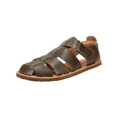 Sandale PIKOLINOS "PIKOLINOS Sandalen Leder", Herren, Gr. 45, Leder Textil, braun (dunkelbraun), Schuhe Sandale