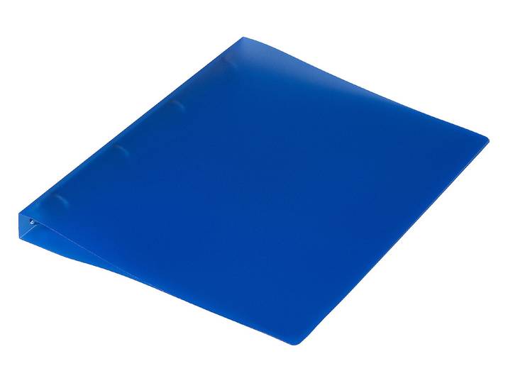 Ringbuch A4 4-Ring dunkelblau transp.