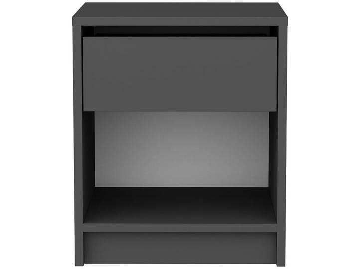 Nachttisch Anthrazit 52.8cm - Material: Melamin - 56