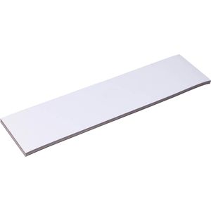 Sprintis Magnetschilder MSXX000917, weiß, 200 x 50 mm, für Handbeschriftung, 100 Stück