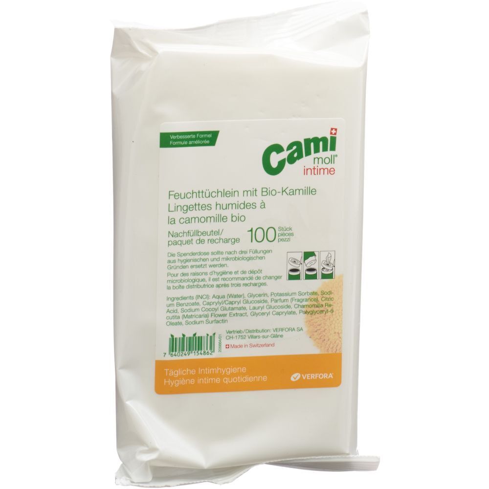 Cami Moll intime Feuchttücher refill NF 100 Stk St Tücher