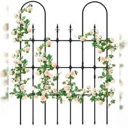 COSTWAY Rankgitter, 146 x 186 cm, Rankhilfe Garten, zum Stecken, für Kletterpflanzen, Blumen & Rosen