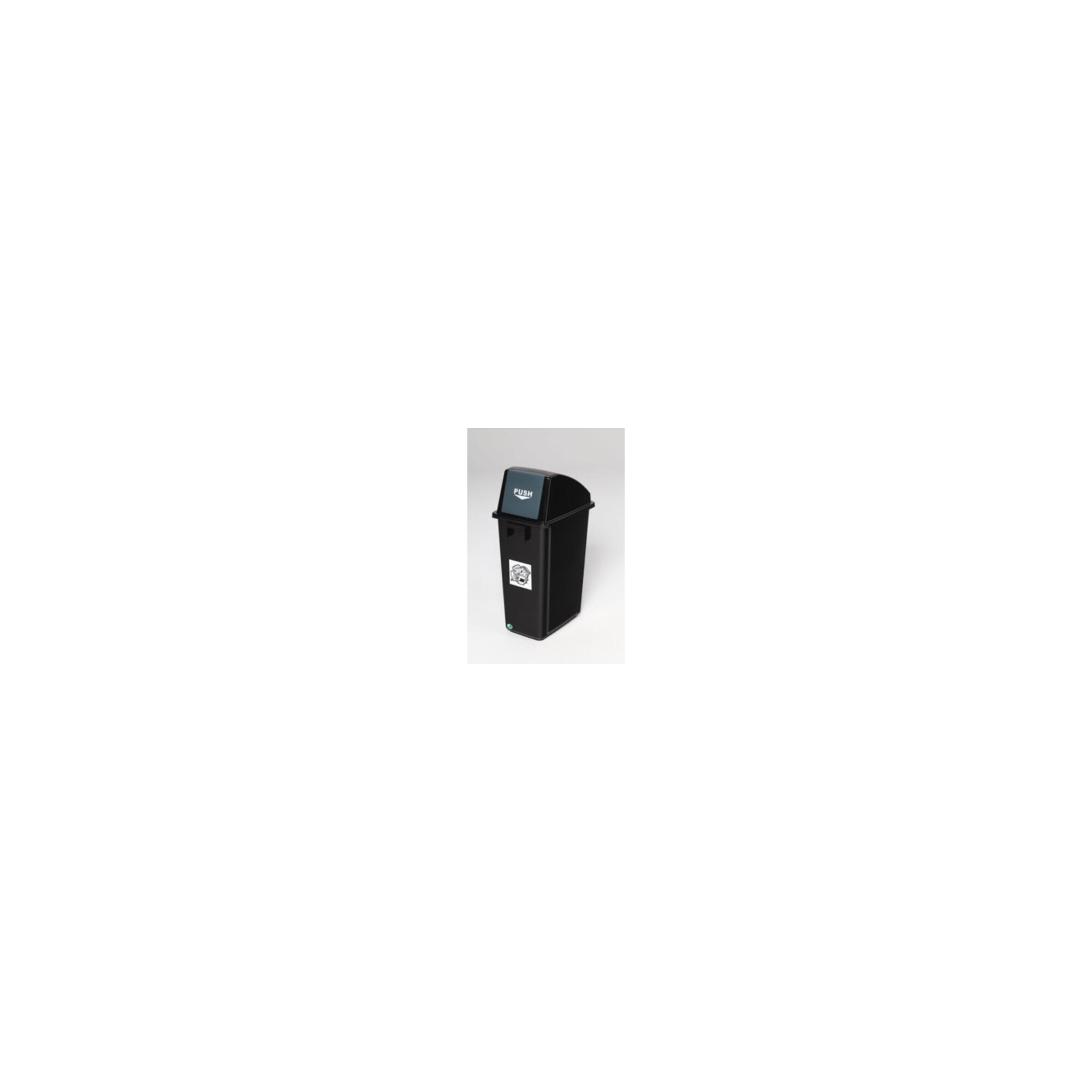 VAR KS-Wertstoffsammler schwarz/Einwurfklappe grau 58 l (3545)