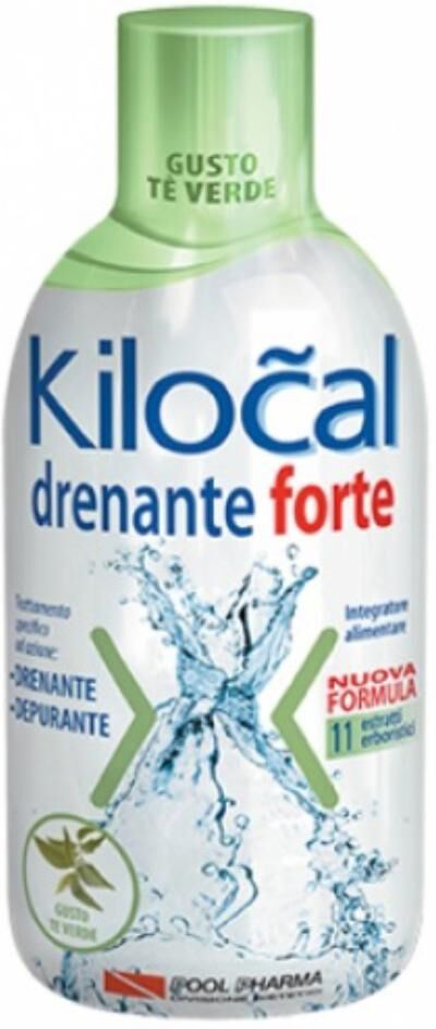 POOL PHARMA Srl Kilocal Drenante Forte The Verde 500ml - Integratore Detox per la Tua Salute e Benessere