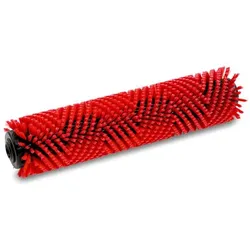 Walzenbürste, mittel, rot, 400 mm - rot