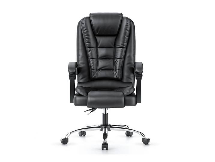 ZAISZE Bürostuhl Ergonomischer Bürostuhl mit Fußablage & 360° Drehfunktion (Spar-Set), 0,6 mm PVC-Außenhaut,Mit Fußstütze