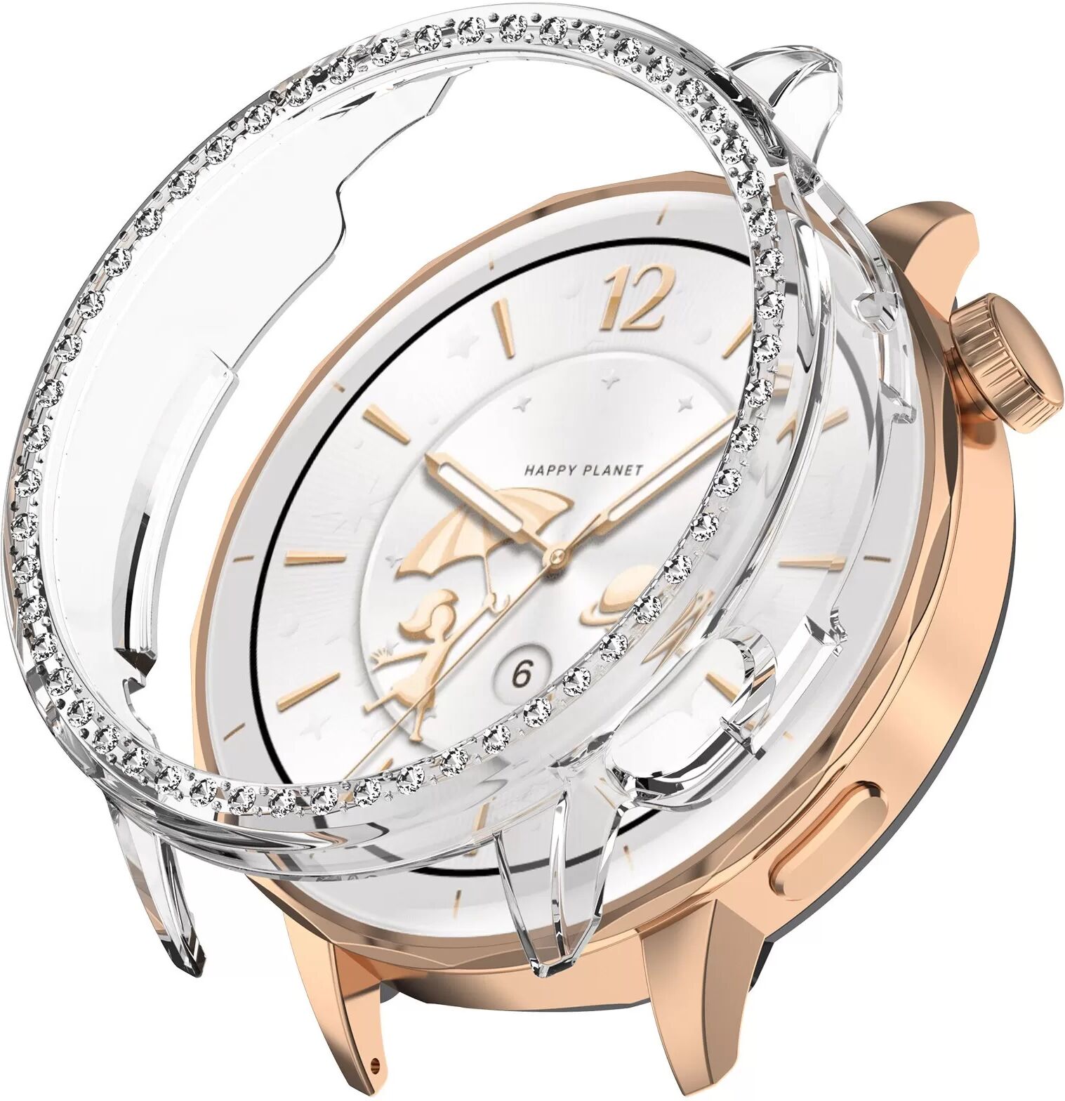 INF Transparente Schutzhülle mit Strass für OnePlus Watch 3 43mm & OPPO X2mini