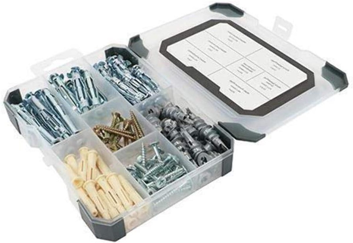 Gipsplaat Bevestigingen Ankers Set 102 stuks Multicolor
