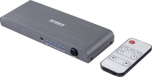 SpeaKa Professional SP-HSW-250 5 Port HDMI-Switch UHD 4K @ 60Hz