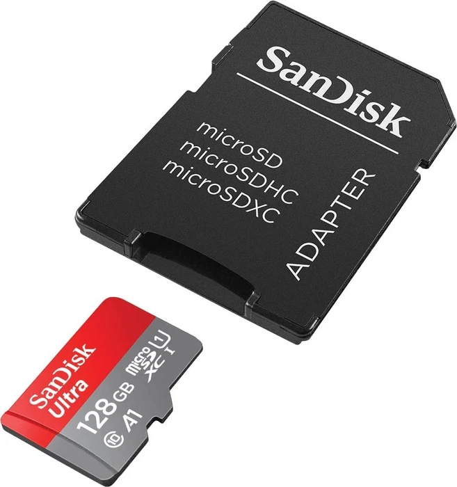 SANDISK MicroSDX Ultra 128GB + SD-Adapter