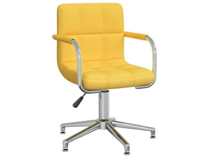 KGHFDVB Drehbarer Esszimmerstuhl Senfgelb Stoff mit Gasdruckfeder 360 Grad Stahlrahmen, höhenverstellbar, dicke Polsterung, strapazierfähiger Stoff, modernes Design