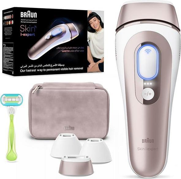 BRAUN IPL 7257 Haarentfernungsgerät, weiß und rosa