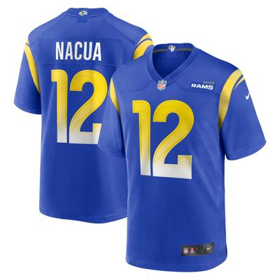 Footballtrikot NIKE "Nike Trikot Los Angeles Rams NFL Home Game Jersey Nacua 17", Herren, Gr. XXL, mehrfarbig, 100% Polyester, Trikots